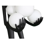 Lampa podłogowa WOMAN czarna 180 cm F9312 Step into Design