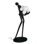 Lampa podłogowa WOMAN czarna 180 cm F9312 Step into Design