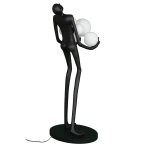 Lampa podłogowa WOMAN czarna 180 cm F9312 Step into Design