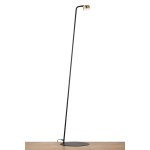 Lampa podłogowa reflektor nowoczesna BAR czarny_złoty mosiądzowany 41711 Sigma