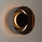 Lampa ścienna DONUT 18 cm - LED, szkło, szaro-czarna ST-5072W smoky black Step into design