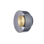 Lampa ścienna DONUT 18 cm - LED, szkło, szaro-złota ST-5072W smoky gold Step into design