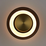 Lampa ścienna DONUT 18 cm - LED, szkło, szaro-złota ST-5072W smoky gold Step into design