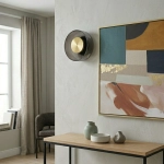 Lampa ścienna DONUT 18 cm - LED, szkło, szaro-złota ST-5072W smoky gold Step into design
