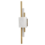 Lampa ścienna ELLIE LED marmurowa biało złota 50 cm ST-7007W-WHITE Step into Design