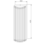 Lampa ścienna EXELLENT kryształowa złota 45 cm ST-88022W Step into design