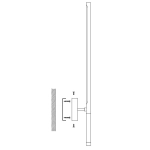 Lampa ścienna FRESCO LED złota 65 cm ST-MD1024S Step into Design