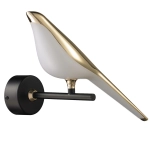 Lampa ścienna PTAK TIT LED złoto-czarna 28 cm ST-9008-W Step into Design