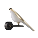 Lampa ścienna PTAK TIT LED złoto-czarna 28 cm ST-9008-W Step into Design