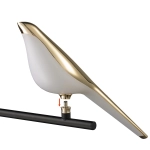 Lampa ścienna PTAK TIT LED złoto-czarna 28 cm ST-9008-W Step into Design