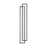 Lampa ścienna SYMMETRY-160 LED czarna 160 cm ST-MD1027M Step into Design