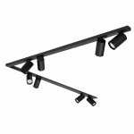 Lampa sufitowa BORA KJ2109 8xGU10 czarny 1624DL DOMENO LIGHTING - zdjęcie produktu