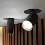 Lampa sufitowa wpuszczana BORA KJ2108 1xGU10 czarny 1622DL DOMENO LIGHTING - zdjęcie dodatkowe 6