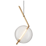 Lampa wisząca AMORE - 1 LED złota 24 cm ST-8869P-1 Step into design