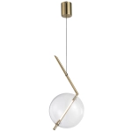 Lampa wisząca AMORE - 1 LED złota 24 cm ST-8869P-1 Step into design