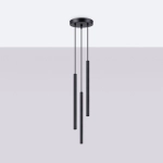 Lampa wisząca ARCHE 3P czarna SL.1341 SOLLUX LIGHTING