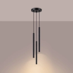 Lampa wisząca ARCHE 3P czarna SL.1341 SOLLUX LIGHTING