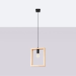 Lampa wisząca ARIES naturalne drewno SL.1310 SOLLUX LIGHTING
