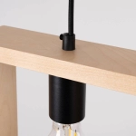 Lampa wisząca ARIES naturalne drewno SL.1310 SOLLUX LIGHTING