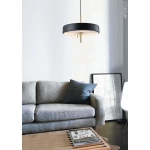 Lampa wisząca ARTDECO czarno - złota 35 cm MP8872 black Step into design