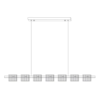 Lampa wisząca BACCIO LED złota 120 cm ST-DL8520 Step into design