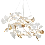 Lampa wisząca BOTANIKA GOLD 100 cm - złota, G9, regulowana, designerska XY080P-L1000 gold Step into design