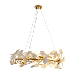 Lampa wisząca BOTANIKA złoto biała 80 cm XY080P-80 Step into design