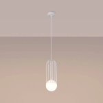 Lampa wisząca BRINA 1 biała SL.1331 SOLLUX LIGHTING