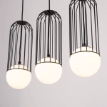 Lampa wisząca BRINA 3L czarna SL.1334 SOLLUX LIGHTING