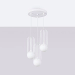 Lampa wisząca BRINA 3P biała SL.1335 SOLLUX LIGHTING