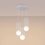 Lampa wisząca BRINA 3P biała SL.1335 SOLLUX LIGHTING