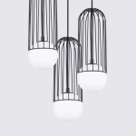 Lampa wisząca BRINA 3P czarna SL.1336 SOLLUX LIGHTING