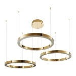 Lampa wisząca CIRCLE 40+60+60 LED złoty połysk na 1 podsufitce DN924-40+60+60 gold Step into Design