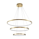 Lampa wisząca CIRCLE SLIM 40+60+80 LED złoty 40 cm + 60 cm + 80 cm ST-10112P-3 Step into Design