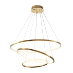 Lampa wisząca CIRCLE SLIM 40+60+80 LED złoty 40 cm + 60 cm + 80 cm ST-10112P-3 Step into Design