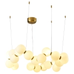Lampa wisząca CORALLI-80 biało-mosiężna 80 cm DP0254-800 Step into design