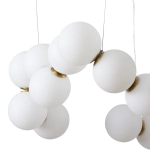 Lampa wisząca CORALLI-80 biało-mosiężna 80 cm DP0254-800 Step into design