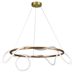 Lampa wisząca FANTASIA ROUND LED czarna 60 cm ST-9282R/D60 black Step into design