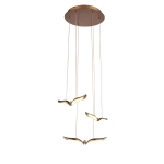 Lampa wisząca GUFO 3 LED różowe złoto 36 cm ST-DL8506 Step into design
