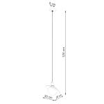 Lampa wisząca HYPERION 1 biały SL.1356 SOLLUX LIGHTING