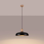 Lampa wisząca INDY czarna SL.1324 SOLLUX LIGHTING