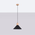 Lampa wisząca JAGA czarna SL.1320 SOLLUX LIGHTING