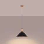 Lampa wisząca JAGA czarna SL.1320 SOLLUX LIGHTING