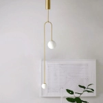 Lampa wisząca LOOP złota 123 cm ST-8928S brass Step into design