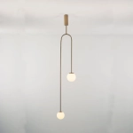 Lampa wisząca LOOP złota 123 cm ST-8928S brass Step into design