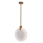 Lampa wisząca MARBLE LED marmurowo złota 24 cm ST-8950-24 Step into design