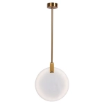 Lampa wisząca MARBLE LED marmurowo złota 24 cm ST-8950-24 Step into design