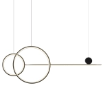 Lampa wisząca NEW AGE LED czarna 120 cm MP0082-L120 Step into design