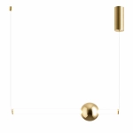 Lampa wisząca O-LINE 63 - LED, 63 cm, złoty połysk ST-1688S miror gold Step into Design