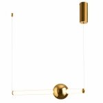 Lampa wisząca O-LINE 63 - LED, 63 cm, złoty połysk ST-1688S miror gold Step into Design